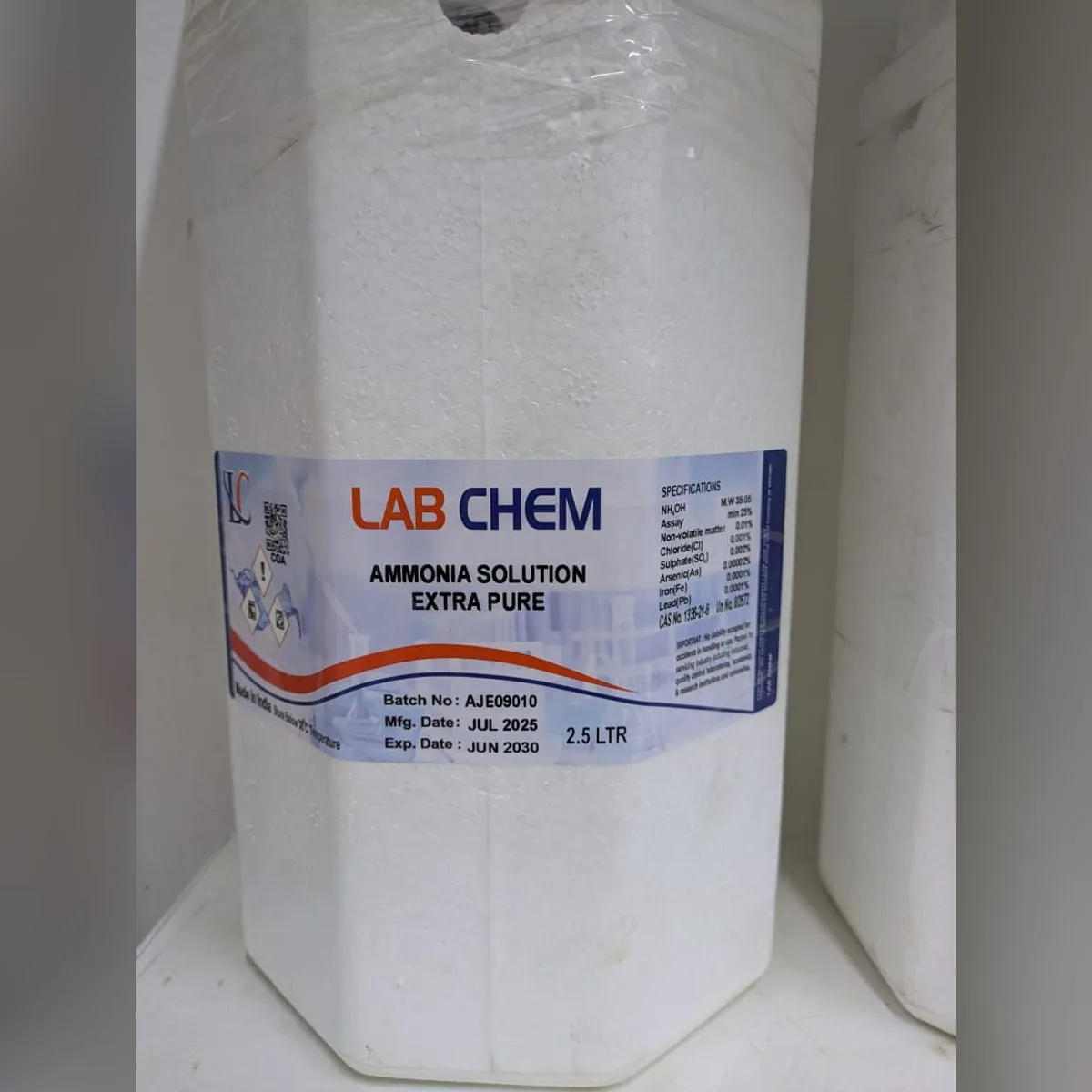 Ammonia Solution 25% Extra Pure